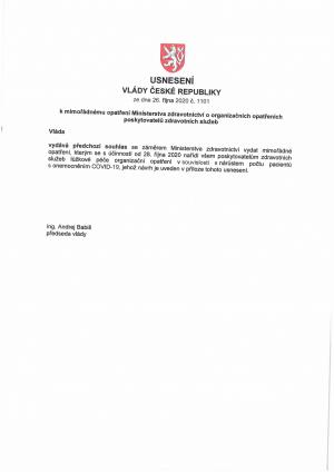 Usnesení vlády ČR