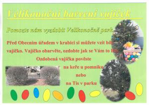 Velikonoční barvení Vajíček