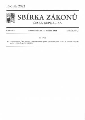 Sbírka Zákonů ze dne 16.3.2022