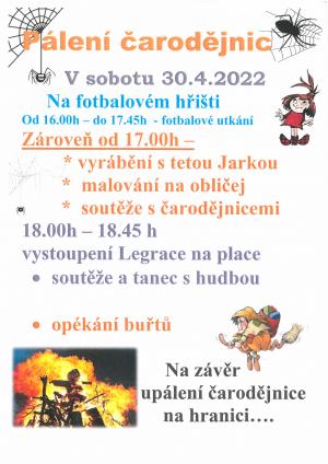 Pálení čarodějnic 30.4.2022