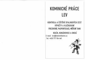 Kominické práce - LEV