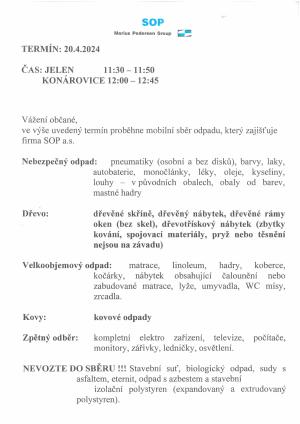 Velkoobjemový a nebezpečný odpad - JARO