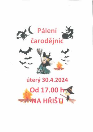 Pálení čarodějnic 30.4.2024