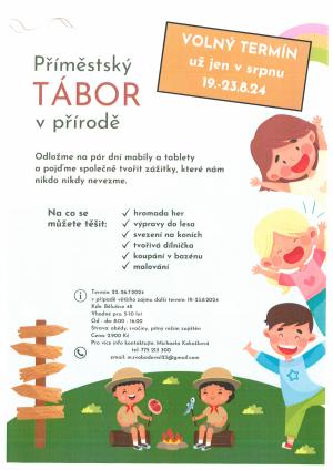 Příměstský tábor v přírodě v Bělušicích